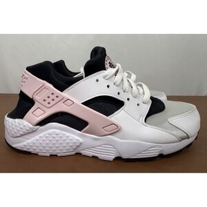 Nike Air Huarache Run Girls Size 6.5Y White Pink Walking Running Shoes Sneakers